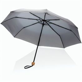 20.5" Impact AWARE™ RPET 190T Pongee Bambus Mini-Schirm
