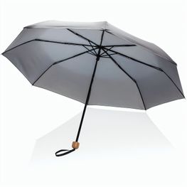 20.5" Impact AWARE™ RPET 190T Pongee Bambus Mini-Schirm