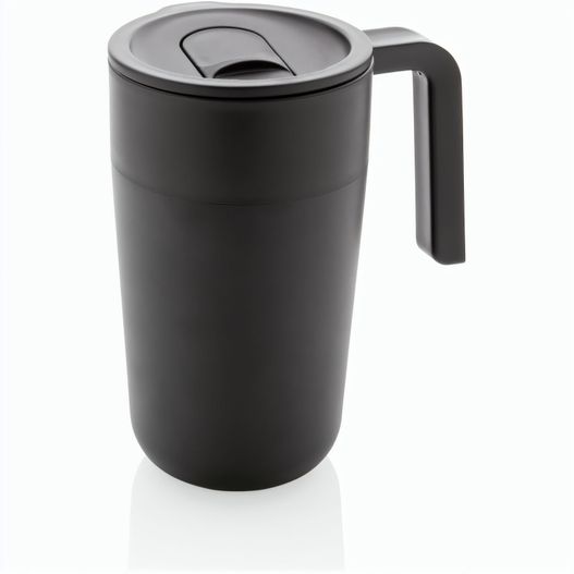 GRS recycelte PP und Stainless Steel Tasse mit Griff (Bild 1)