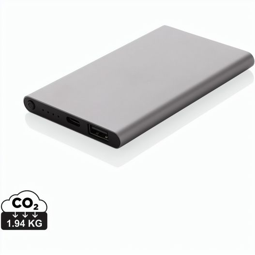 Produktabbildung 4.000mAh Type-C Powerbank aus RCS recyeltem ABS & Aluminium 4.000mAh Type-C Powerbank aus RCS recyeltem ABS & Aluminium (Bild 1)