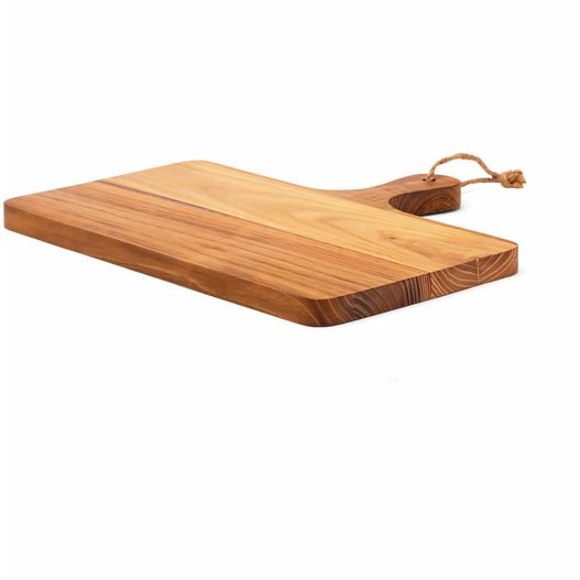 ein holzschneidebrett mit einem griff auf weißem hintergrund VINGA Buscot horizontales Servierbrett (Bild 1)