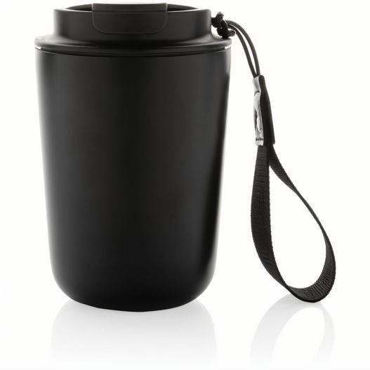 Cuppa Vakuumbecher aus RCS-Stahl mit Umhängeband (Bild 1)