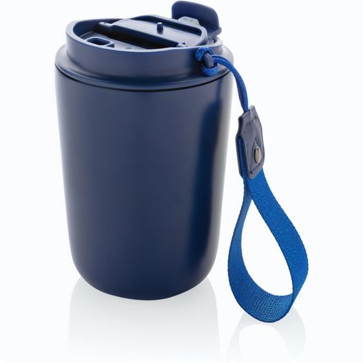 Cuppa Vakuumbecher aus RCS-Stahl mit Umhängeband (Bild 1)