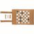 Britton faltbares Backgammon und Damespiel Set aus Kork (Bild 3)