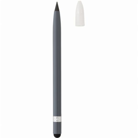 Tintenloser Stift aus Aluminium mit Radiergummi (Bild 1)