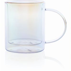 Doppelwandiger Deluxe-Becher aus galvanisiertem Glas