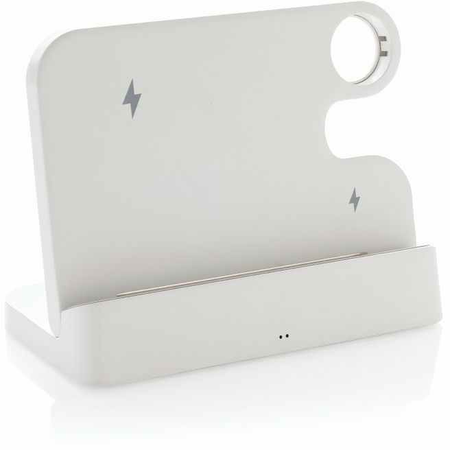 Joltz dual 15W-Ladegerät aus RCS rec. ABS mit iWatch-Slot