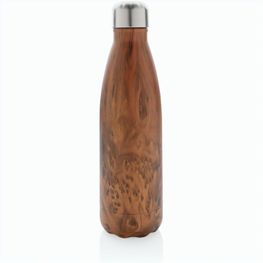 Vakuumisolierte Stainless Steel Flasche mit Holzoptik
