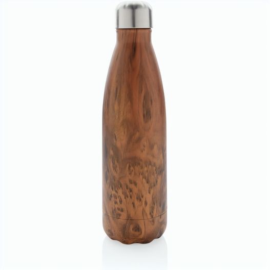Produktabbildung Vakuumisolierte Stainless Steel Flasche mit Holzoptik Vakuumisolierte Stainless Steel Flasche mit Holzoptik (Bild 1)