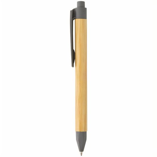 ein stift mit einem holzgriff auf einem weißen hintergrund Kugelschreiber aus recyceltem Papier (Bild 1)