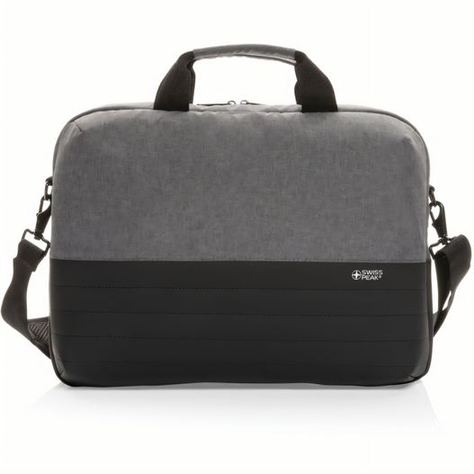 eine graue und schwarze aktentasche Swiss Peak AWARE™ RFID 15,6" Laptoptasche (Bild 1)