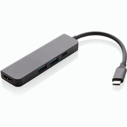 Terra Hub aus RCS recyceltem Aluminium mit HDMI-Input