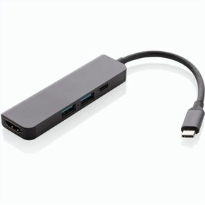 Terra Hub aus RCS recyceltem Aluminium mit HDMI-Input
