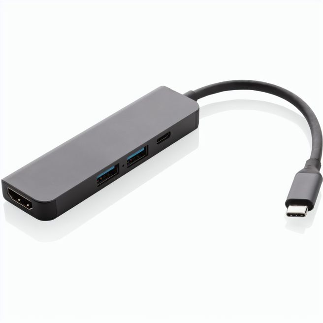 Produktabbildung Terra Hub aus RCS recyceltem Aluminium mit HDMI-Input Terra Hub aus RCS recyceltem Aluminium mit HDMI-Input