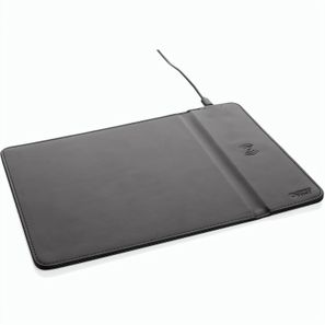 Swiss Peak RCS recyceltes 10W Wireless-Charging PU Mauspad