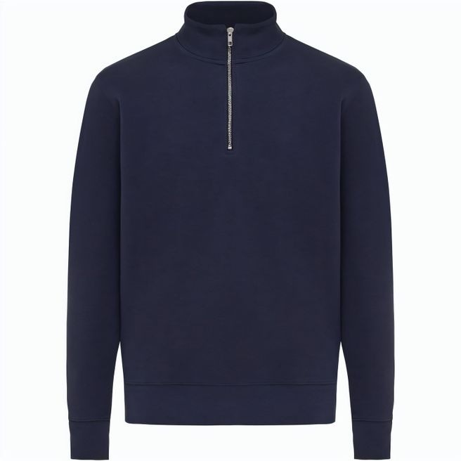 IQONIQ Elgon Quarter-Zip-Sweater aus rec. Baumwolle