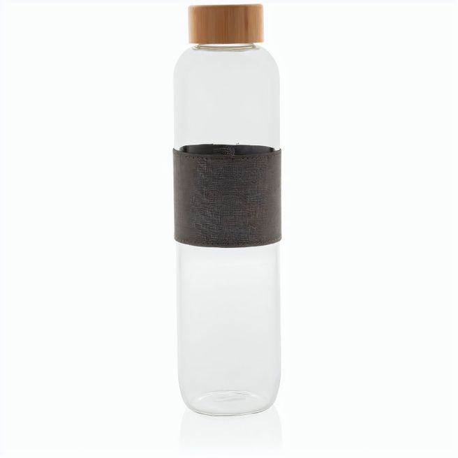 Impact Borosilikat-Glasflasche mit Bambusdeckel