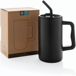 Cube Becher aus RCS recyceltem Stahl 800ml