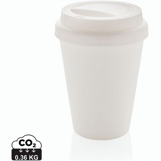 Wiederverwendbarer doppelwandiger Kaffeebecher 300ml (Bild 1)