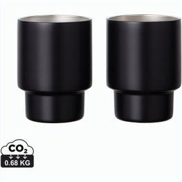 Produktabbildung VINGA Nagano RCS recycelte Edelstahlbecher, 2er-Set VINGA Nagano RCS recycelte Edelstahlbecher, 2er-Set