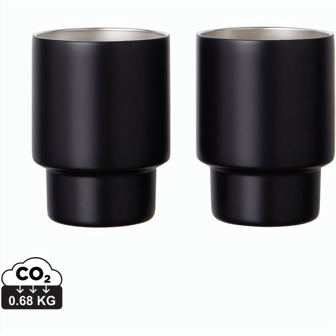 Produktabbildung VINGA Nagano RCS recycelte Edelstahlbecher, 2er-Set VINGA Nagano RCS recycelte Edelstahlbecher, 2er-Set