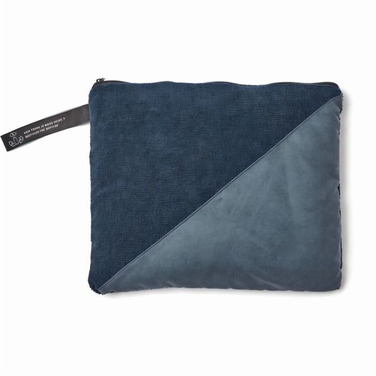 ein blauer und grauer beutel mit einem schwarzen tag VINGA GRS rPET Active Dry Handtuch 140x70 (Bild 1)