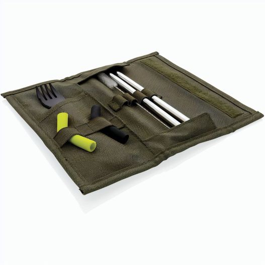 Tierra 2-teiliges Trinkhalm- und Besteckset (Bild 1)