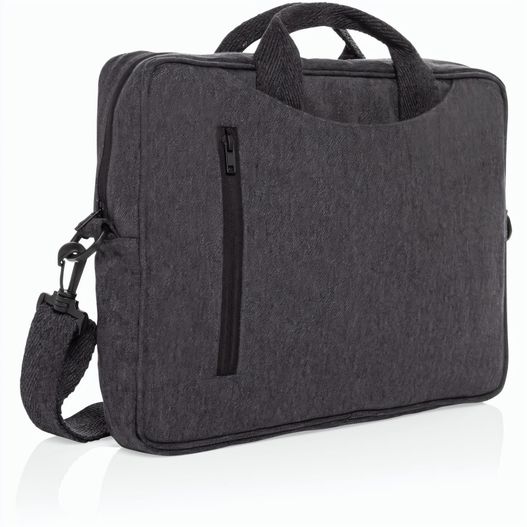 Laluka AWARE™ 15.4" Laptop-Tasche aus recycelter Baumwolle (Bild 1)