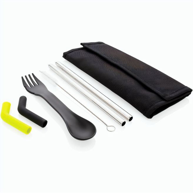 Tierra 2-teiliges Trinkhalm- und Besteckset