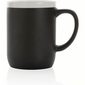 Keramiktasse mit weißem Rand, 300ml