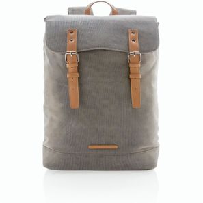 Canvas Laptop-Rucksack, PVC-frei