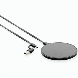 10W Wireless Charger aus RCS Standard recyceltem Kunststoff