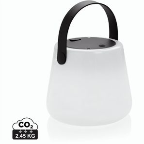 SolarGlow Außenleuchte aus RCS rec. Kunststoff mit USB-Lampe