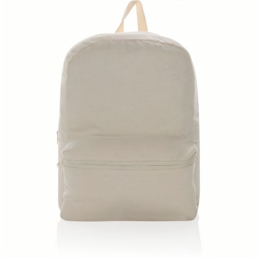 einen rucksack mit einem gurt auf dem rücken Impact Aware™ 285g/m² rCanvas-Rucksack, ungefärbt (Bild 1)
