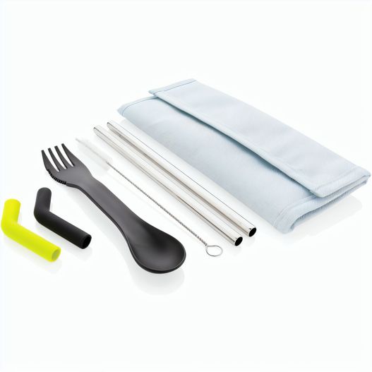 Produktabbildung Tierra 2-teiliges Trinkhalm- und Besteckset Tierra 2-teiliges Trinkhalm- und Besteckset (Bild 1)