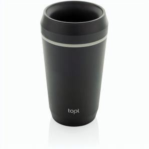 Topl-Becher aus rec. Kunststoff mit 360-Grad-Deckel 354ml