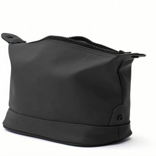 eine schwarze toilettentasche mit reißverschluss auf der seite VINGA Baltimore Kosmetiktasche (Bild 1)