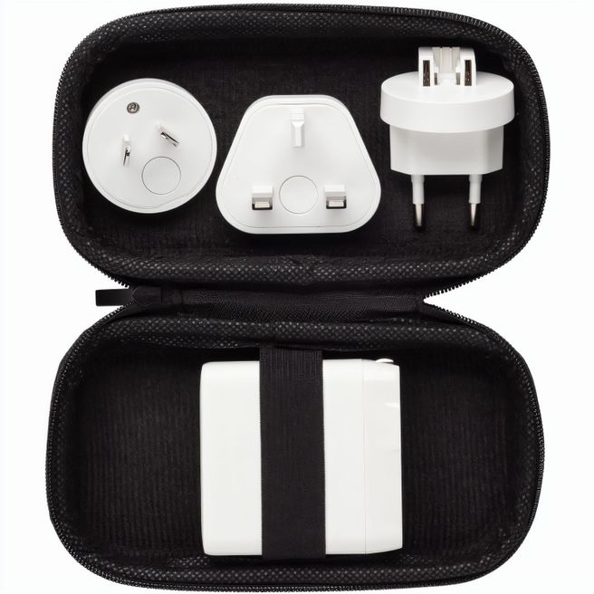 TravelCharge Pro Reiseladegerät mit USB-C aus RCS rec. ABS