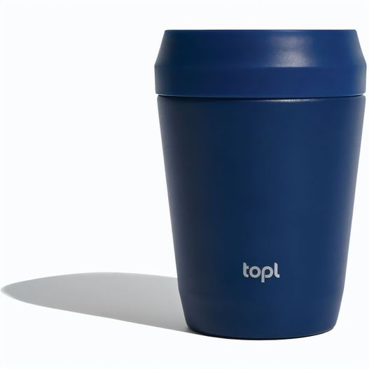 Topl-Trinkbecher aus rec. Stahl mit 360-Grad-Deckel 236ml (Bild 1)