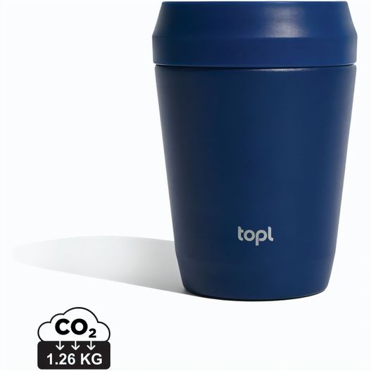Topl-Trinkbecher aus rec. Stahl mit 360-Grad-Deckel 236ml (Bild 1)