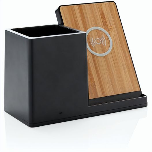 Ontario 10W Wireless Charger aus Bambus und RCS Kunststoff (Bild 1)