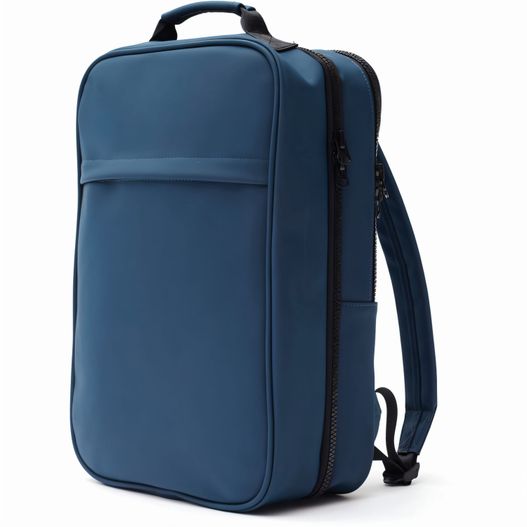 ein blauer rucksack mit reißverschluss vorne VINGA Baltimore Travel Rucksack (Bild 1)