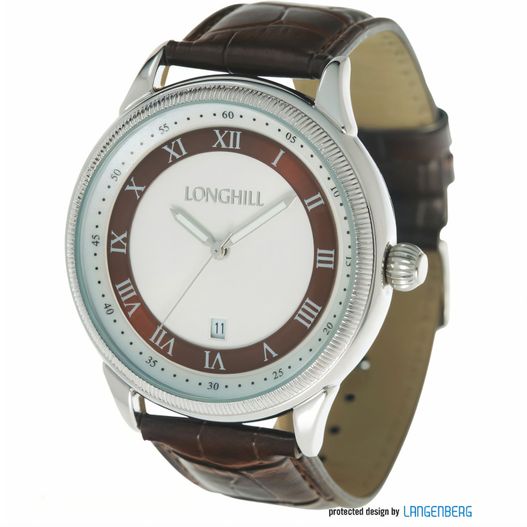 eine uhr mit römischen ziffern auf dem gesicht Metalluhr AKIM (Bild 1)
