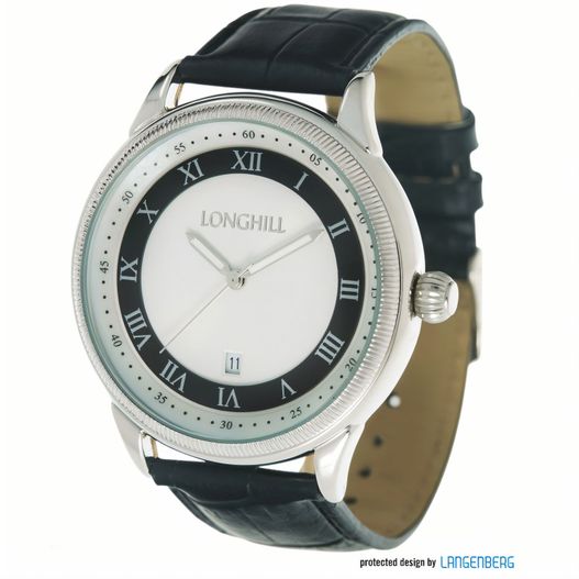 eine uhr mit römischen ziffern auf dem gesicht Metalluhr AKIM (Bild 1)