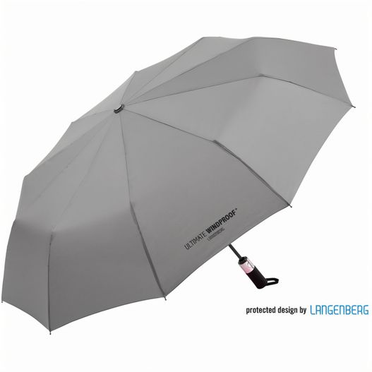 weißer regenschirm mit schwarzem griff Taschenschirm SPENCER (Bild 1)