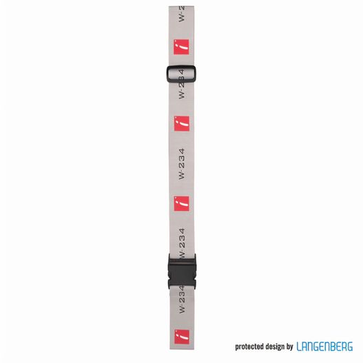 ein armband mit einer roten box darauf Koffergurt W-234 (Bild 1)