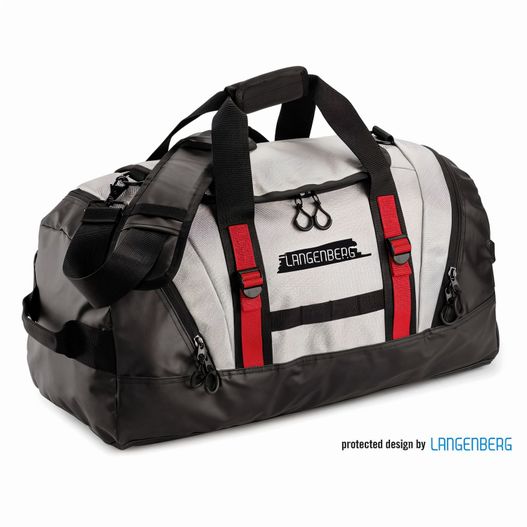 eine duffeltasche mit einem logo auf der vorderseite Sporttasche MELTON (Bild 1)