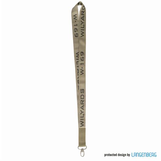 ein lanyard mit einem namensschild, der darauf angebracht ist Schlüsselband W-169 (Bild 1)
