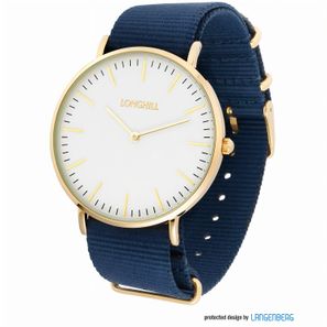 Metalluhr TEXSTYLE FLAT gold big