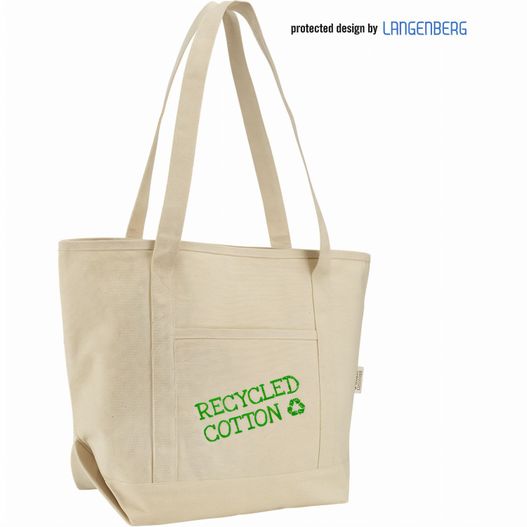 eine tasche mit einem wiederverwendbaren baumwoll-logo Freizeittasche EDDA (Bild 1)